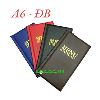 QUYỂN BÌA MENU DA 10-30 LÁ ĐB A6