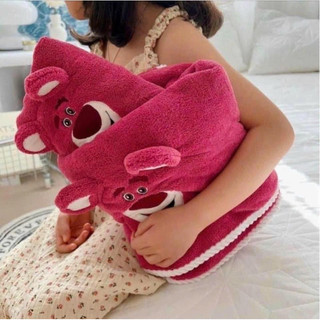 Sét 2 khăn tắm + khăn mặt gấu dâu