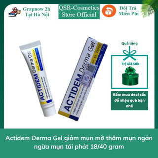 Actidem Derma Gel giảm mụn mờ thâm mụn ngăn ngừa mụn tái phát 18/40 gram