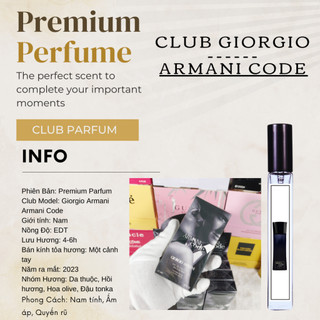 Nước hoa Nam Giorgio Armani ( Code - Gio Đen - Gio Trắng )