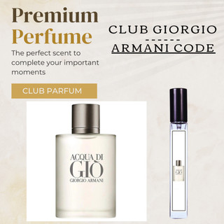 Nước hoa Nam Giorgio Armani ( Code - Gio Đen - Gio Trắng )