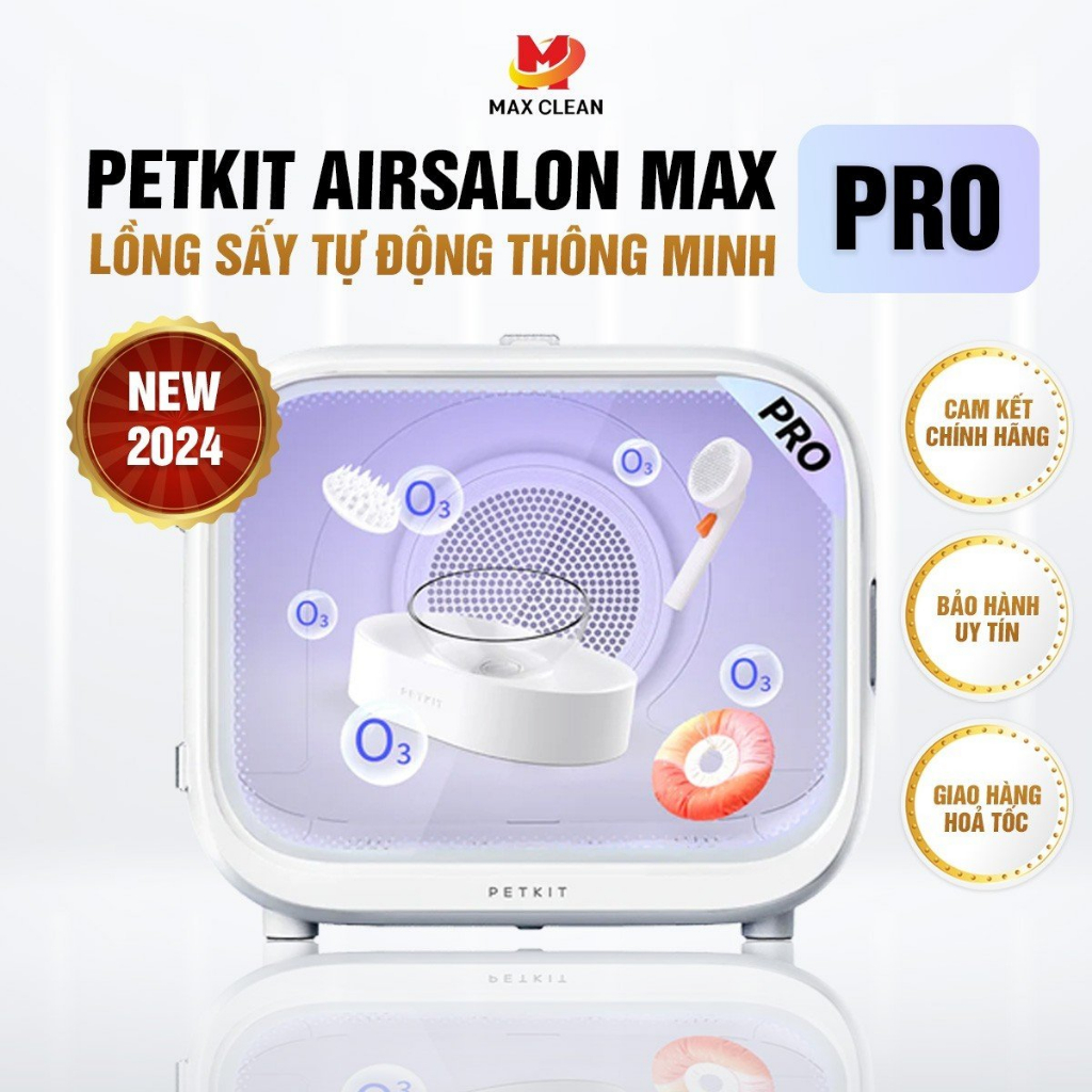 New 2024 - Lồng Sấy tự động cho Chó Mèo Thú Cưng PETKIT AIRSALON MAX PRO - Max Clean