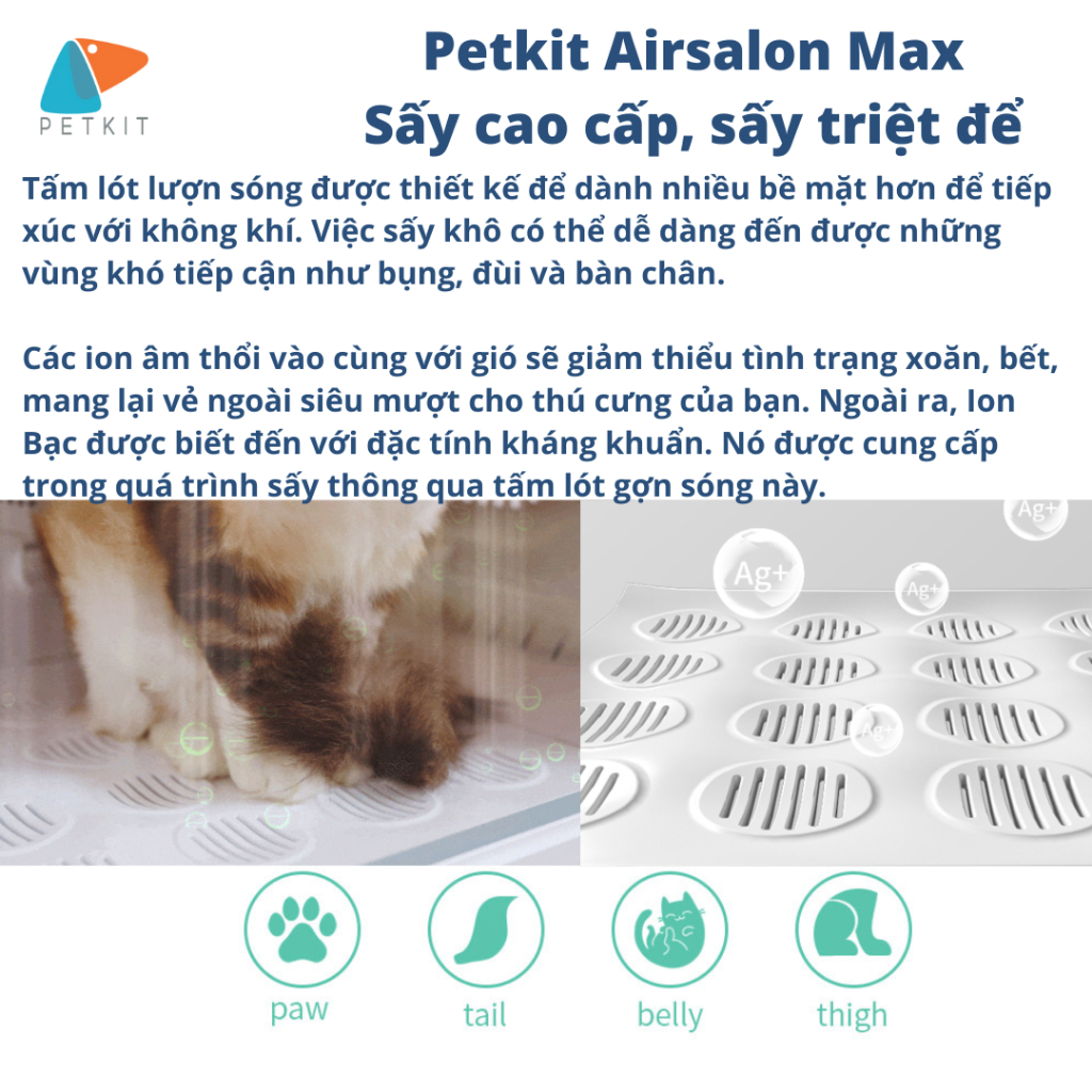 New 2024 - Lồng Sấy tự động cho Chó Mèo Thú Cưng PETKIT AIRSALON MAX PRO - Max Clean