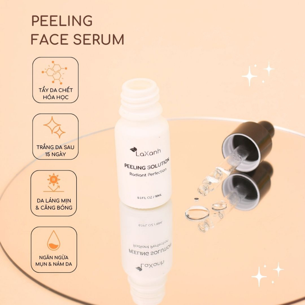 Serum peel da mặt, tinh chất peel da giúp trắng sáng loại bỏ tế bào chết tái tạo da – 10ml
