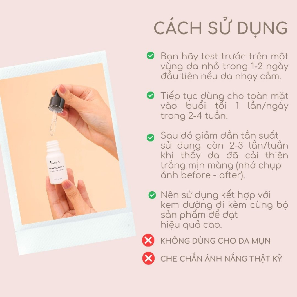 Serum peel da mặt, tinh chất peel da giúp trắng sáng loại bỏ tế bào chết tái tạo da – 10ml