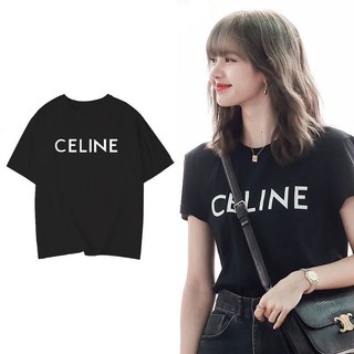 Áo phông C3LINE LISA BLACKPINK Đen Trắng
