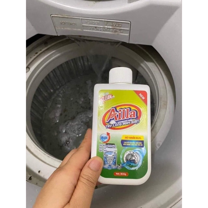 Tẩy lồng máy giặt cao cấp, tẩy hướng cao su máy giặt chính hãng ailla