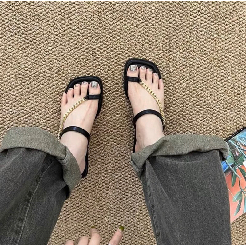 Dép Bệt Xỏ Ngón Dây Xích Đơn Giản Có Big Size 35-45