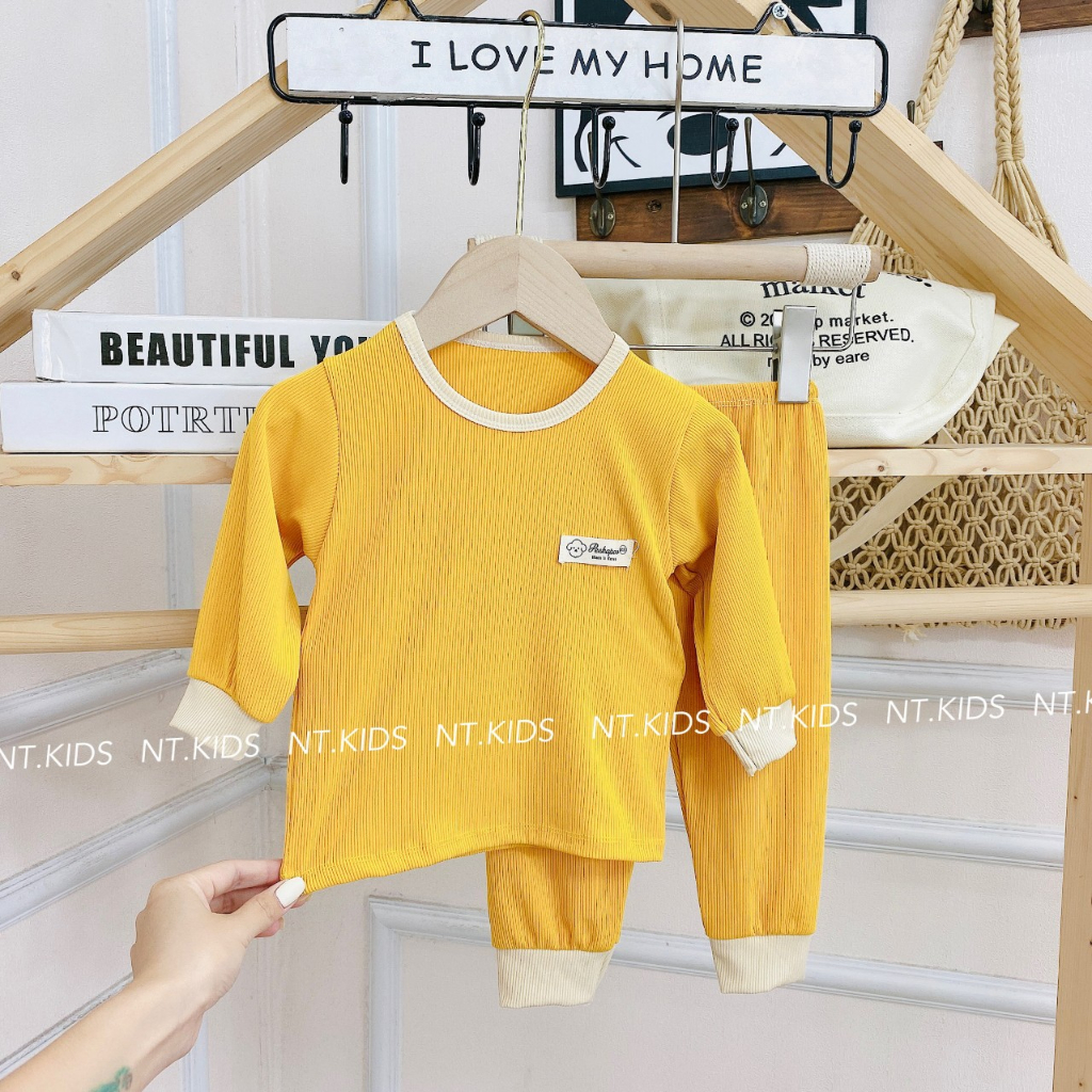 Bộ dài tay bé trai , bộ dài tay bé gái chất Len từ 5kg đến 15kg - JKIDS