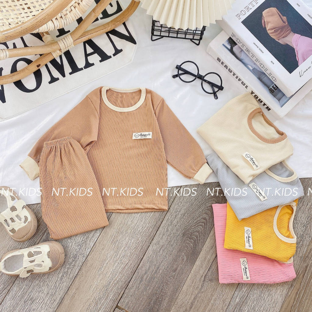 Bộ dài tay bé trai , bộ dài tay bé gái chất Len từ 5kg đến 15kg - JKIDS