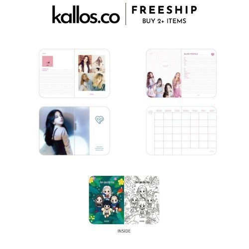 Bộ BLACKPINK 5th Anniversary Badge, L Holder, Sticker Pack, Pillow Notebook, Pouch, Tote Bag Kpop Merch - Kallos Vietnam