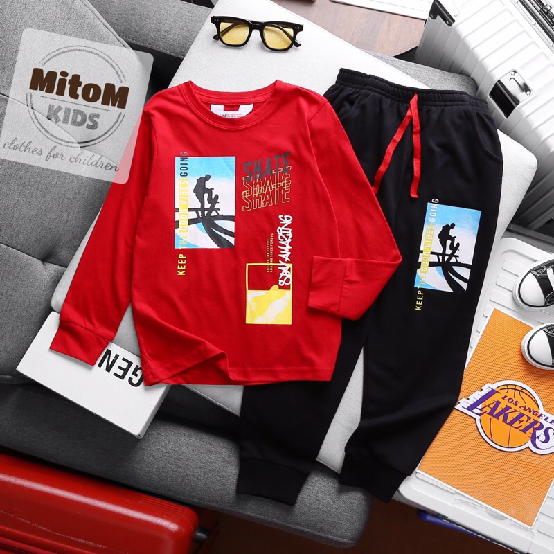 Bộ dài tay size đại bé trai ♥️ FREESHIP ♥️ chất cotton xuất khẩu, hình in không nổ