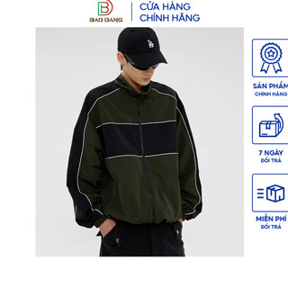 Áo khoác nhẹ nam nữ unisex cổ đứng vải dù nhẹ 2 lớp phối viền thân và tay phong cách school hàn quốc Bảo Đăng.