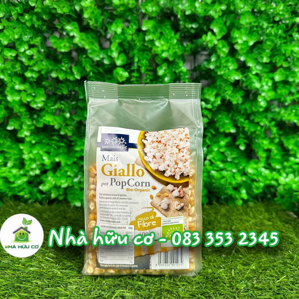 Ngô nổ bỏng hữu cơ SOTTOLESTELLE 400g/200g/100g - Date:1/7/2024 - Nhà hữu cơ