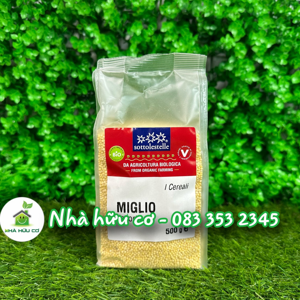 Hạt kê hữu cơ đã bóc vỏ SOTTOLESTELLE 500G/100G - Date: 2/12/2023 - Nhà hữu cơ