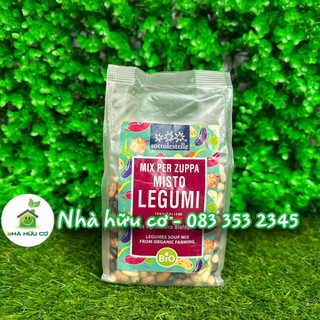 Hỗn hợp đậu hữu cơ sottolestelle giàu protein 400g/100g - nhà hữu cơ