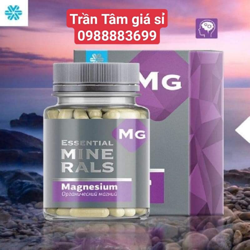 Magiê Siberian - Mg Siberian Essential Magnesium hỗ trợ giảm căng thẳng giúp ngủ ngon.