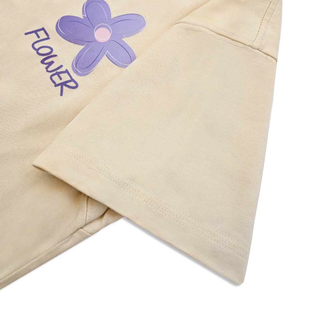 Áo Thun Baby Tee DOCHI "Flowers" Form Fit Chất Liệu Cotton Compact Premium Co Giãn Cao Cấp