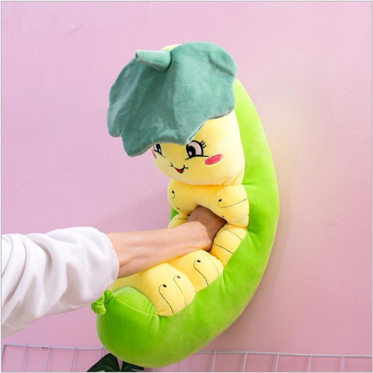 GẤU BÔNG SÂU ĐẬU VẢI NHUNG CAO CẤP EDA'S HOUSE