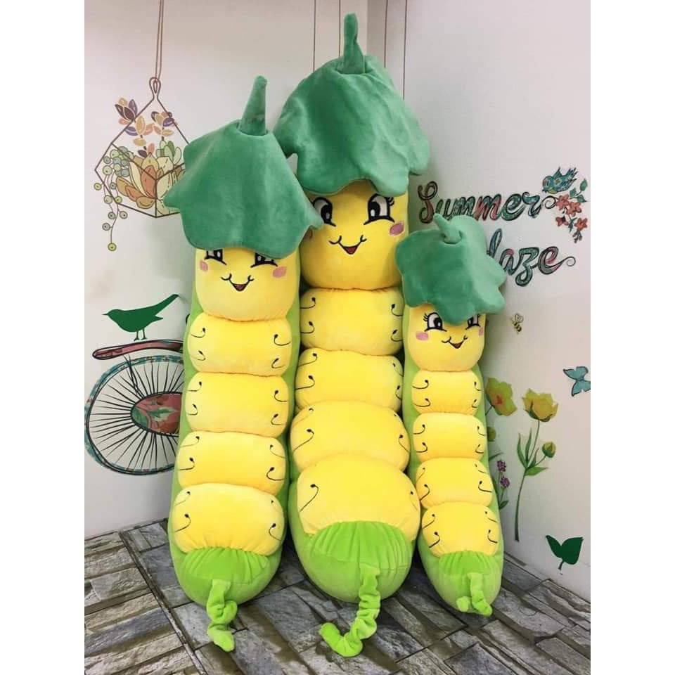 GẤU BÔNG SÂU ĐẬU VẢI NHUNG CAO CẤP EDA'S HOUSE