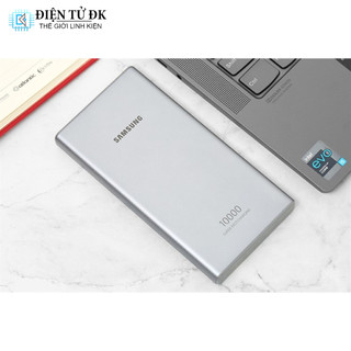 Pin sạc dự phòng polymer 10000mah type c pd 25w samsung eb-p3300 xám
