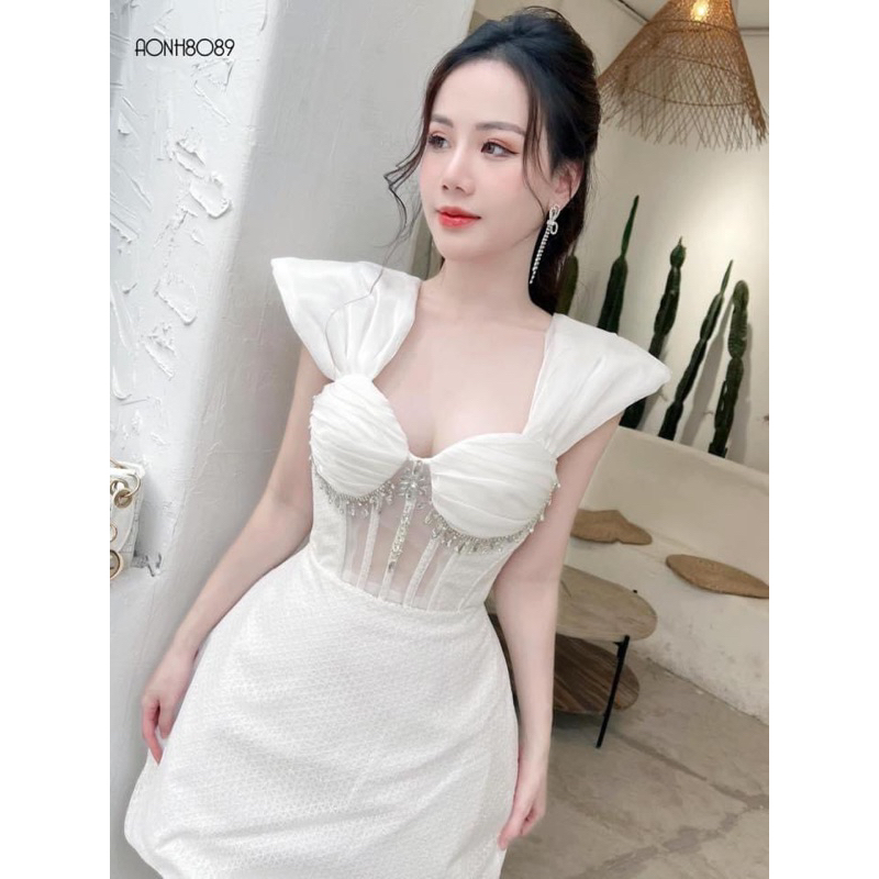 ĐẦM BODY DÂY ĐÁ RUA DÚN NGỰC