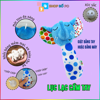 Lục lạc cho bé - Lục lạc cầm tay cho trẻ sơ sinh hình Voi con
