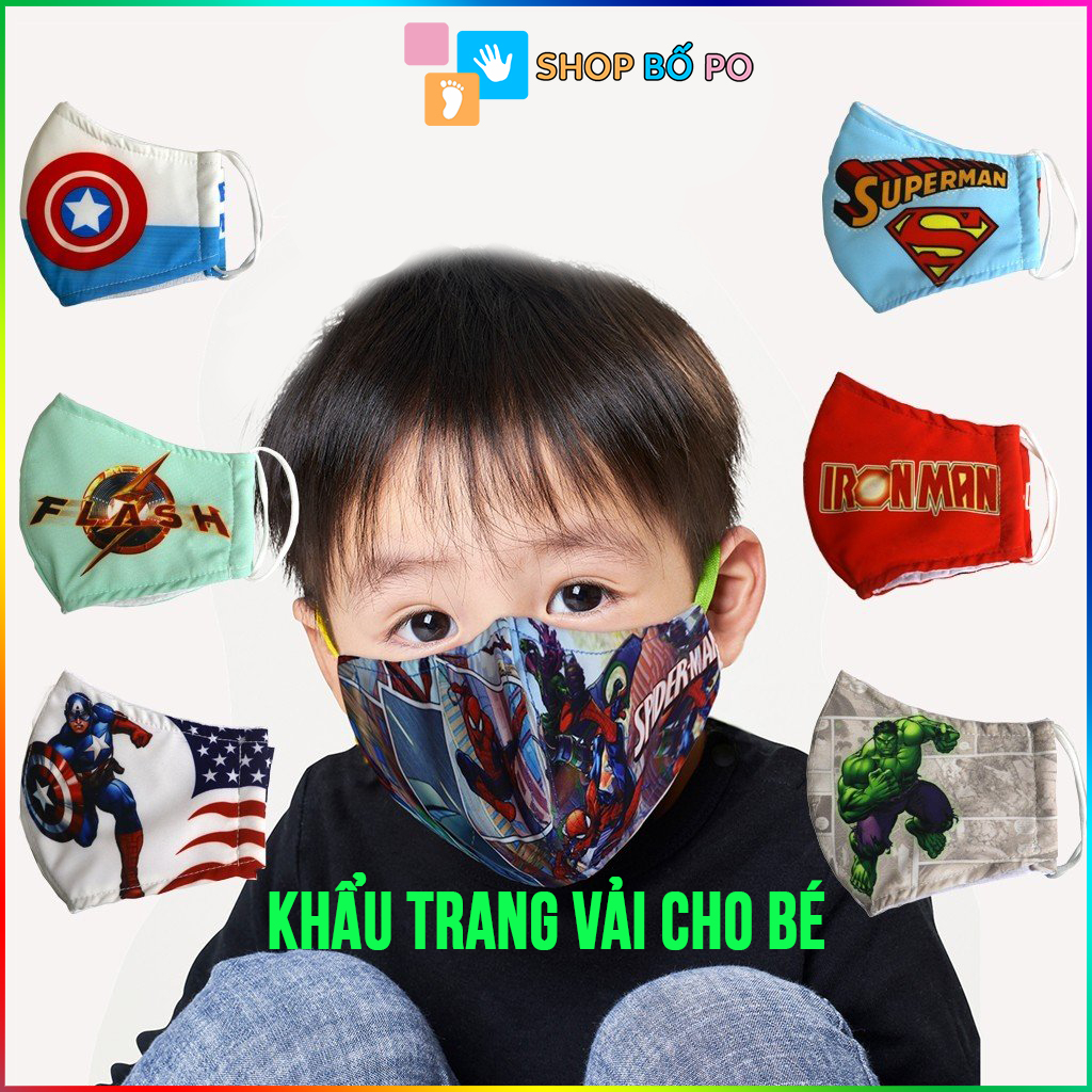 Khẩu trang cho bé - Khẩu trang trẻ em với nhiều chủ đề khác nhau