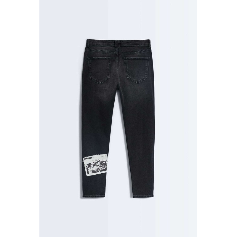 Quần jean nam Zara authentic RIPPED WITH PATCHES size 30