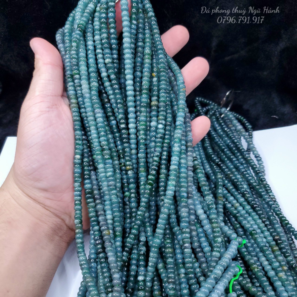 Chuỗi vòng lam ngọc bánh xe 5 - 6 mm - có kiểm định