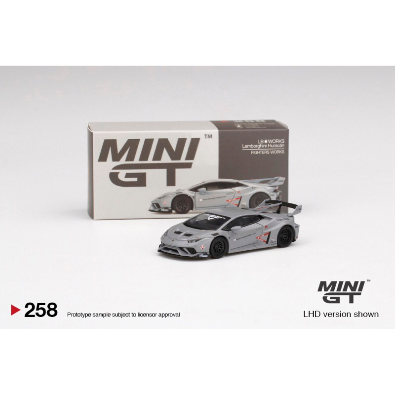 Xe mô hình Mini GT #258 MLB★WORKS Lamborghini Huracán GT FIGHTERS WORKS