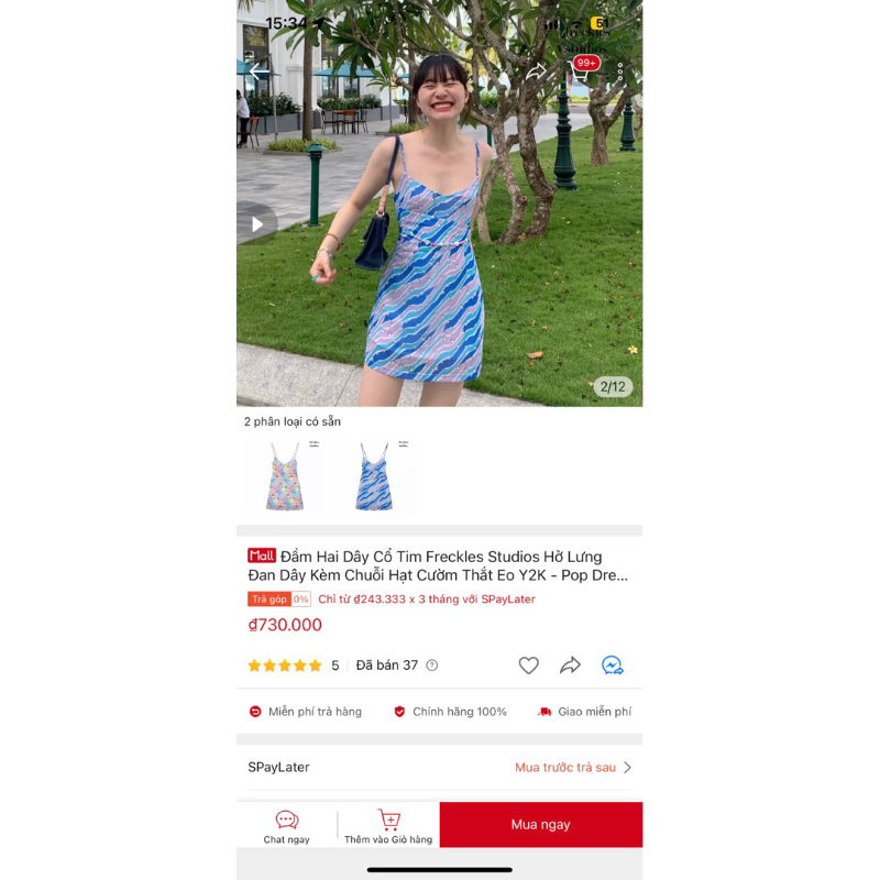 Pass thanh lý the freckles studio size M - pop dress