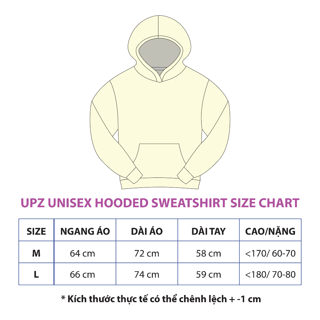 UPZ Áo Khoác Hoodie In Peachee (4 Màu)