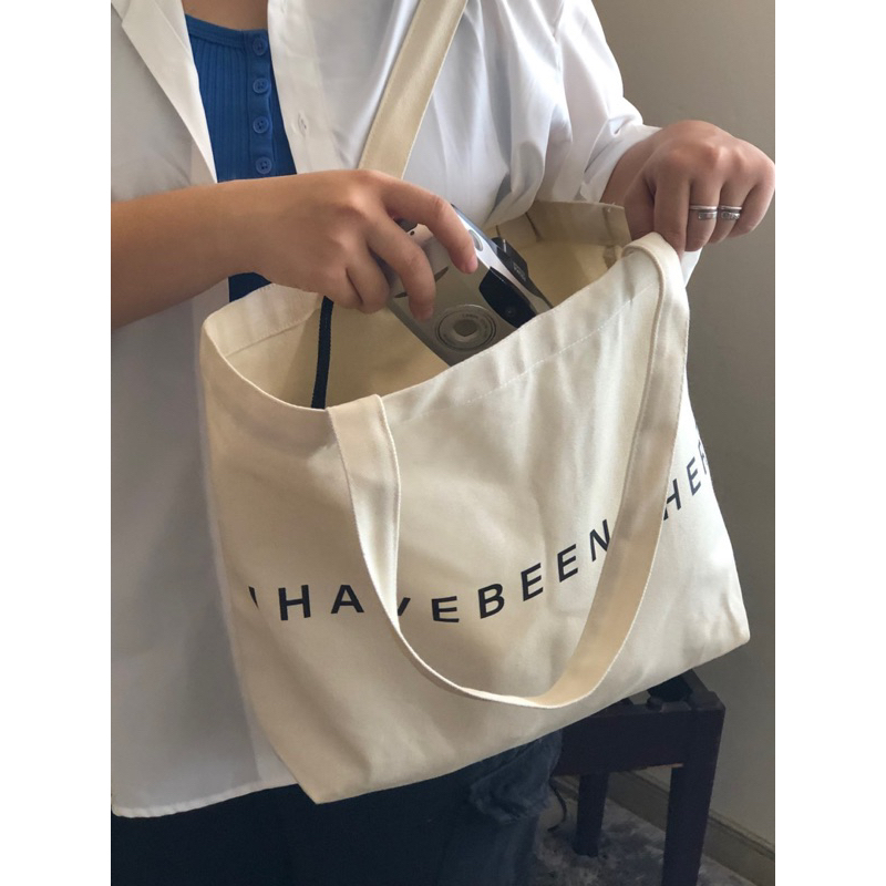 Túi tote I Have Been There - Túi tote khổ lớn in chữ