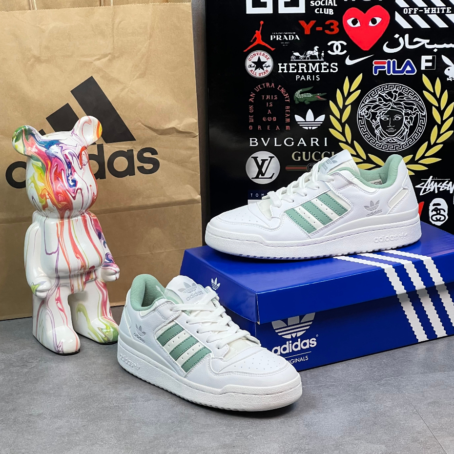 Giày Adi.das Forum White Green Da Thật - Trắng Xanh Matcha