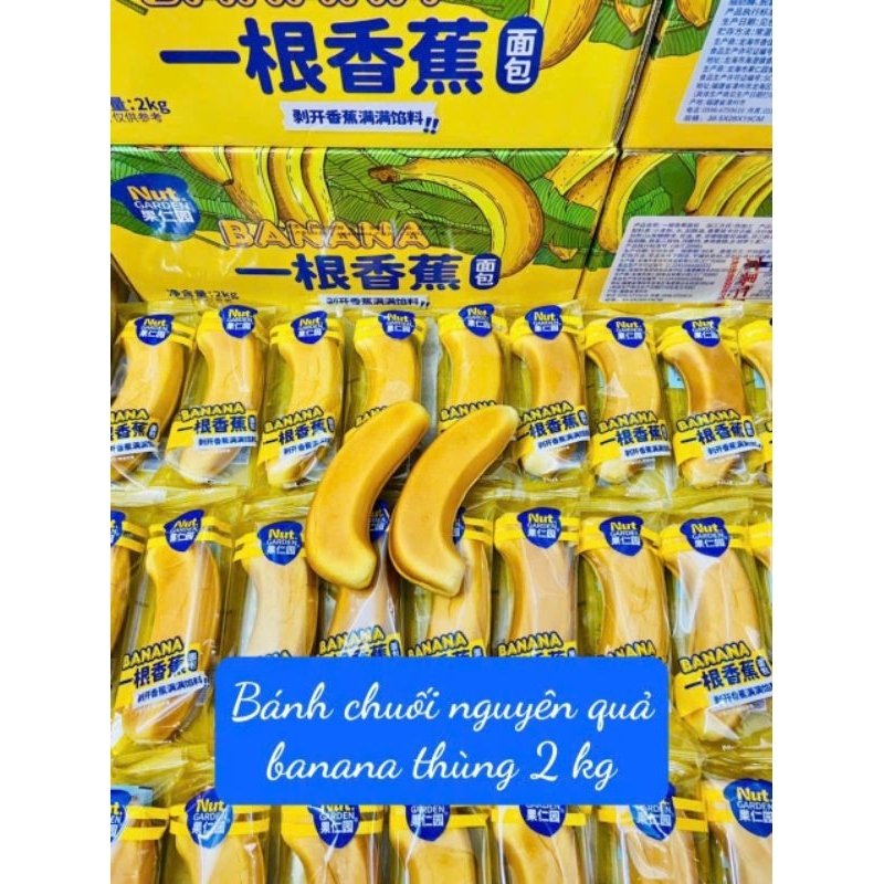 Bánh bông lan chuối Đài Loan hót hít hàng sẵn