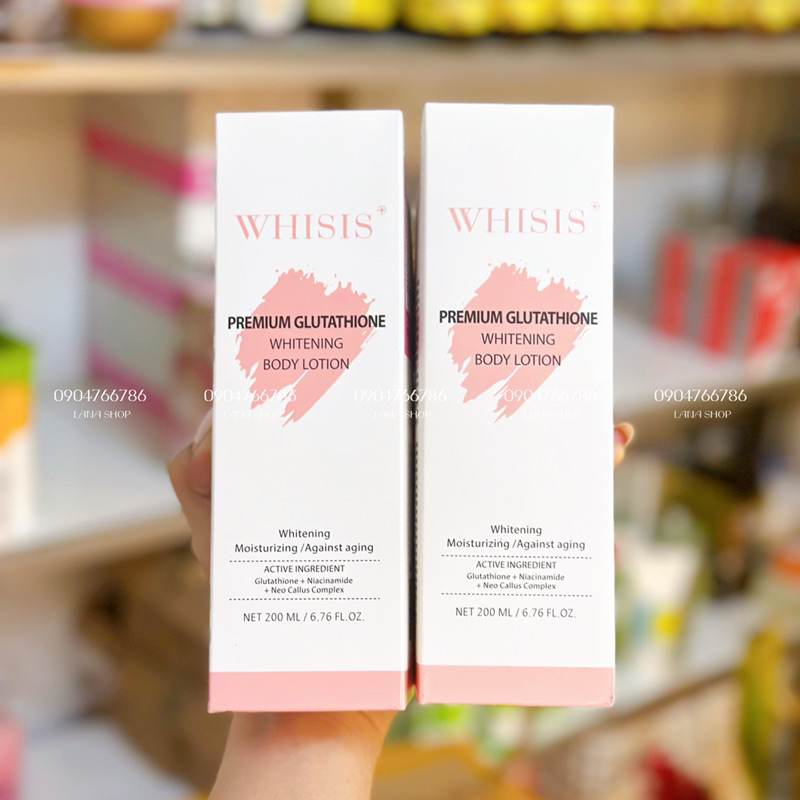 Dưỡng Thể Trắng Da WHISIS PERMIUM COLLAGEN WHITENING BODY LOTION 200ml