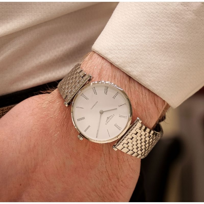 đồng hồ nam inox ĐÚC Thụy Sĩ chạy pin size 39.5mm