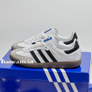 Giày Thể Thao Sneaker Adi Das SAM BA OG Black White Màu Trắng Đen Đế Nâu Cho Nam Nữ