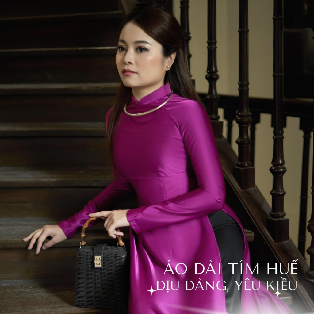 Áo dài Tô Châu cao cấp, dáng truyền thống, cổ 2.5cm