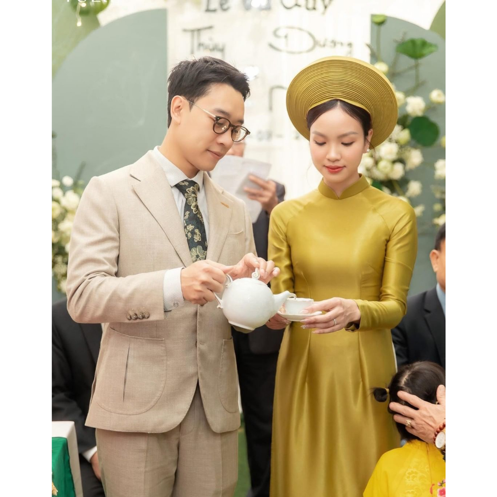 Áo dài Tô Châu cao cấp, dáng truyền thống, cổ 2.5cm