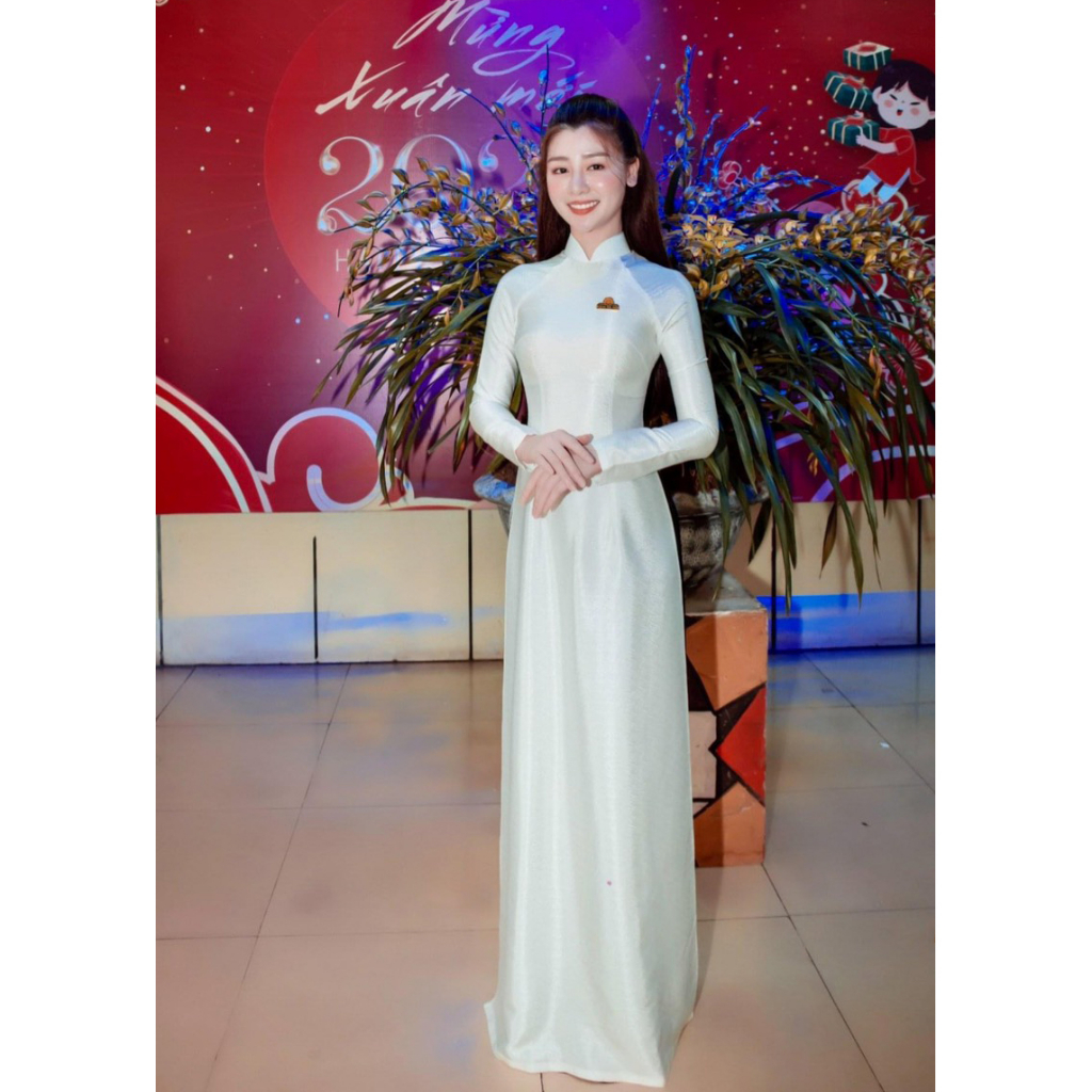 Áo dài Tô Châu cao cấp, dáng truyền thống, cổ 2.5cm