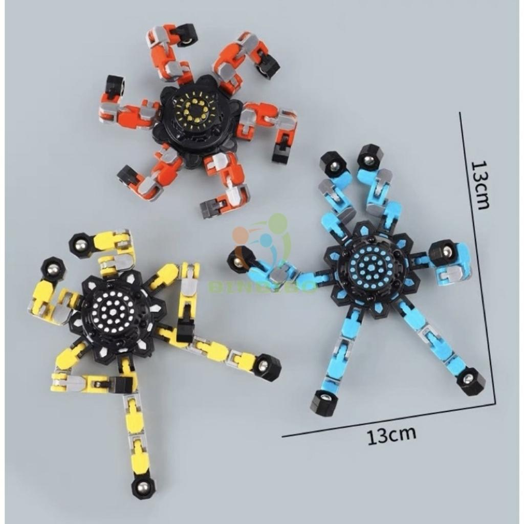 Con quay Spinner Robot Biến Hình Thông Minh cho bé phát triển tư duy - Binbibo