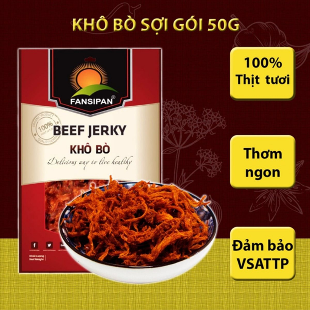 COMBO Tự Chọn - Khô Bò Sợi Thơm Ngon Hấp Dẫn Đảm Bảo ATTP - HULA FOOD