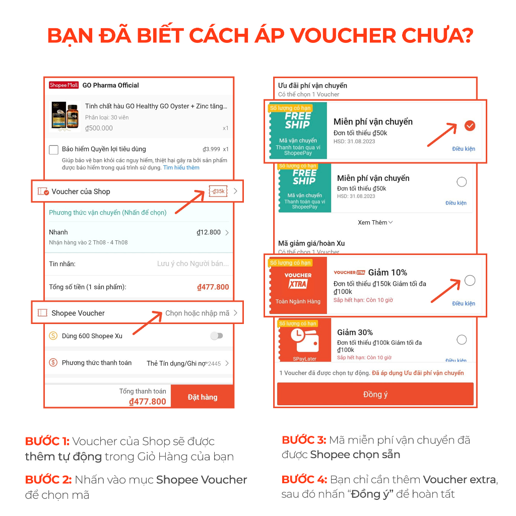 Viên bổ não và bổ mắt GO Healthy Go Kids DHA BRAIN IQ giúp phát triển não bộ và thị giác trẻ em hộp 60 viên - GO Pharma