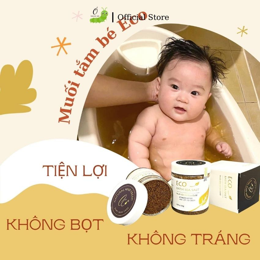 Muối Tắm Bé Eo Gold 400g- Muối Tắm Hàng Ngày Cho Bé Cải Thiện và Phòng Ngừa Bệnh Ngoài Da