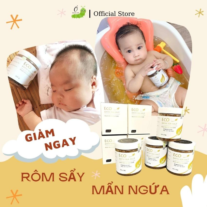 Muối Tắm Bé Eo Gold 400g- Muối Tắm Hàng Ngày Cho Bé Cải Thiện và Phòng Ngừa Bệnh Ngoài Da