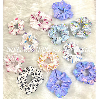 Scrunchies Hoạ Tiết - Trơn Bóng