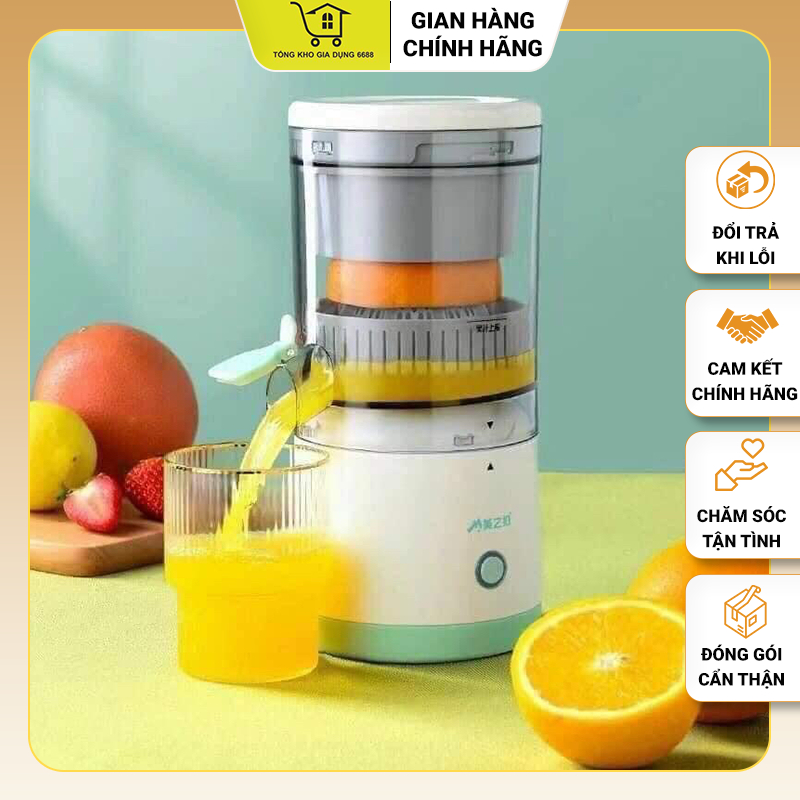 🍊Máy Ép Nước Cam, Máy Ép Hoa Quả Tự Động🍊🍎🍇Không Dây Chính Hãng Ép Chậm Trái Cây Mềm, Vắt Chanh, Sạc USB