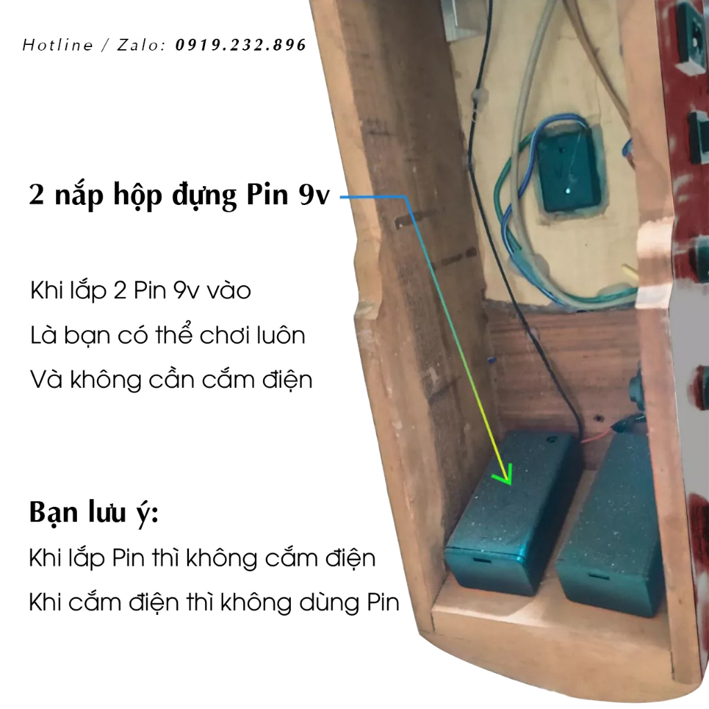 Đàn Bầu Điện Gấp Cho Người Mới Chơi - Tặng móng gảy và dây sơ cua